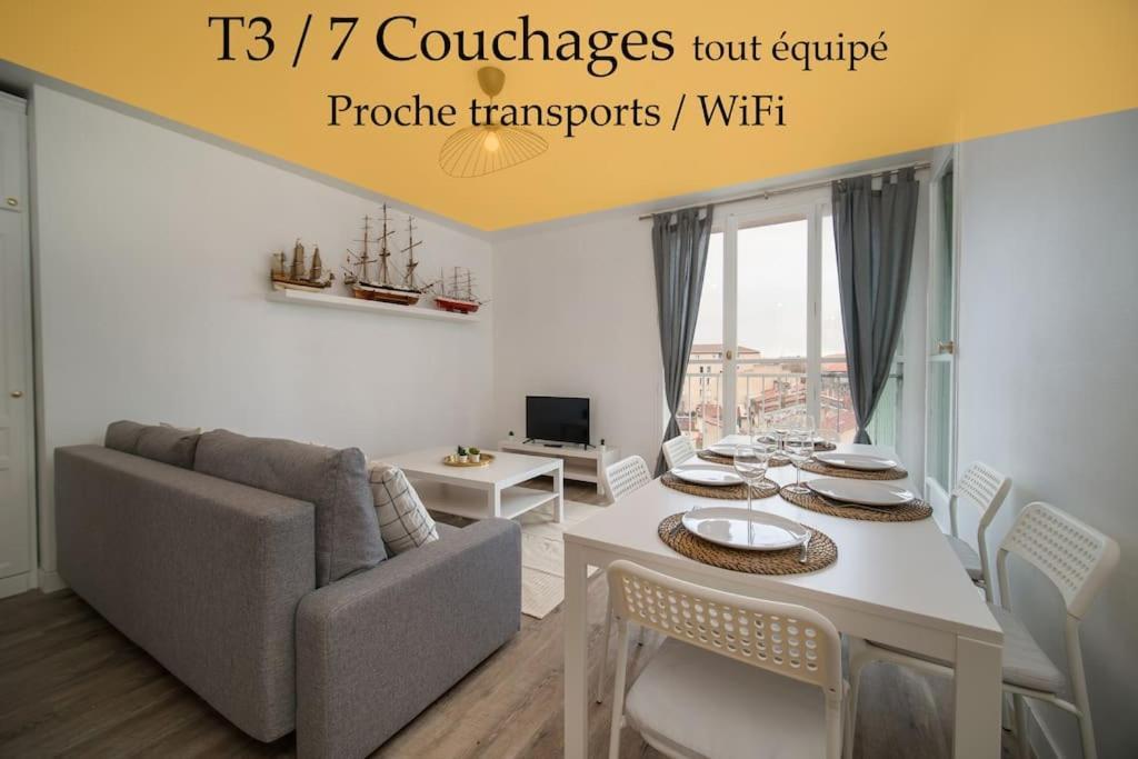 Fully Equipped Apartment Balcony Sleeps 7 Wifi Marseilles Exterior foto